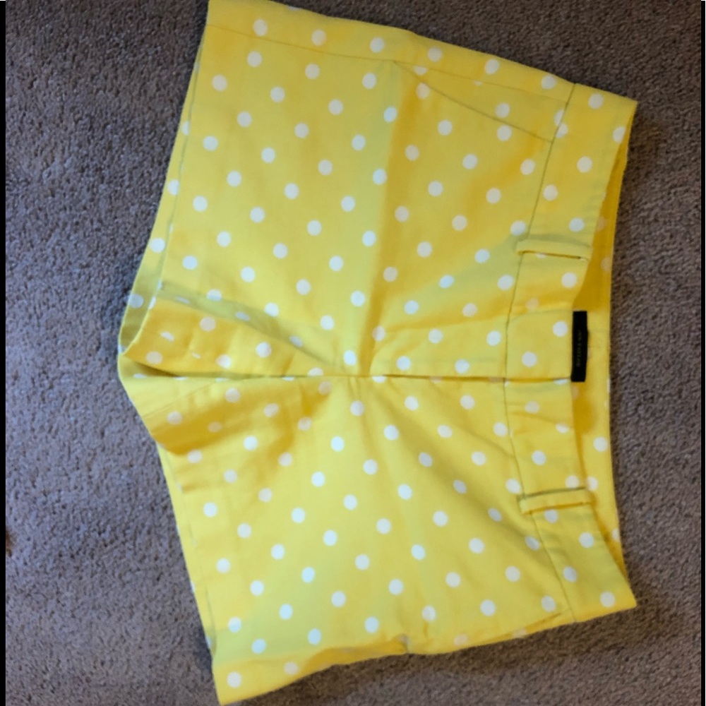 Ann Taylor Yellow Polka Dot Shorts